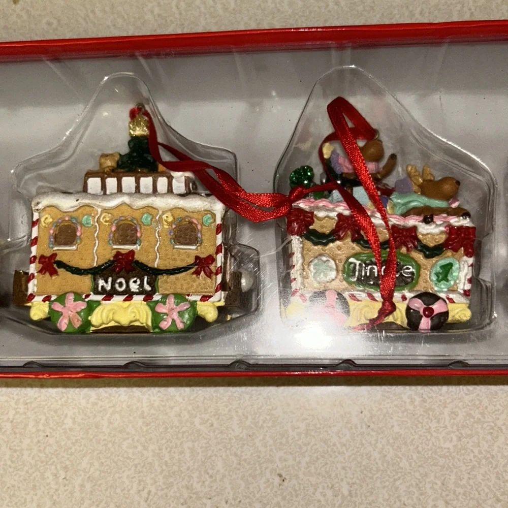 Target Christmas Gingerbread Train Ornaments